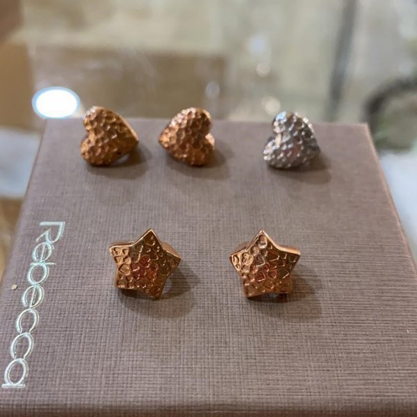 Rebecca Charm Heart / Star Spacer Silver / Rose Gold