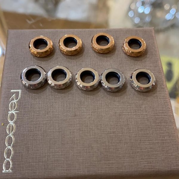 Rebecca Charm Ring Spacer Silver / Rose Gold