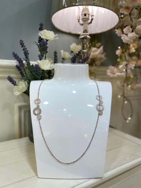 Rebecca R-Zero Necklace Silver 90cm