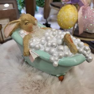 Easter Bunny in Bubble Bath