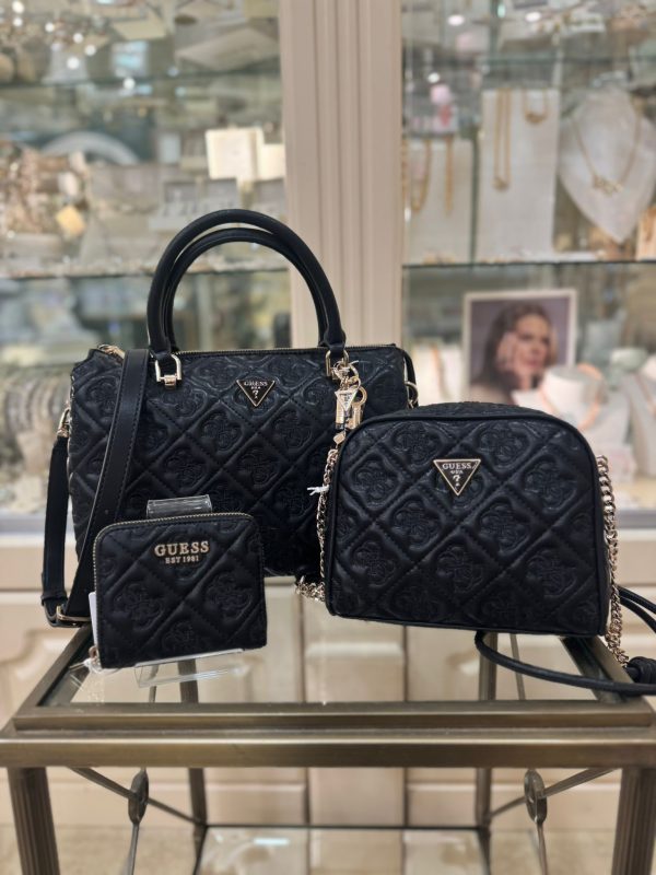 GUESS Adelasia Mini Crossbody Bag 4G logo Black - Image 8