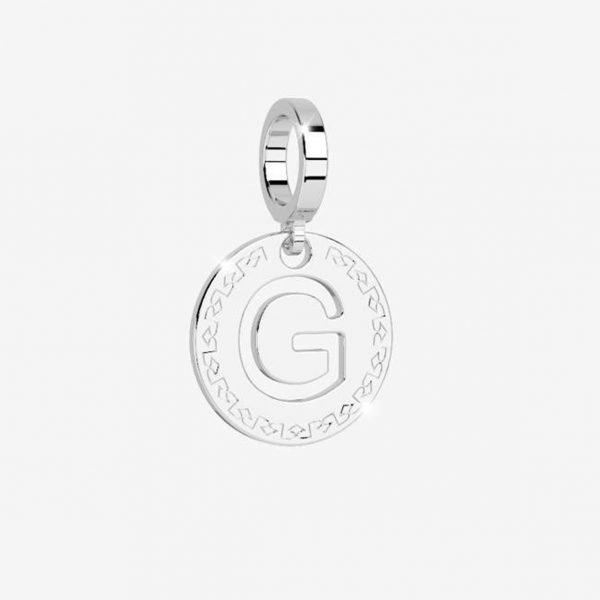 Rebecca Charm Initial Letter G Silver