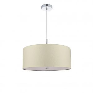 Drum Ceiling Light With Cream Shade 37 cm