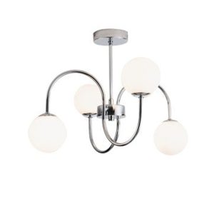 Chrome Ceiling 4 Lights 40 cm
