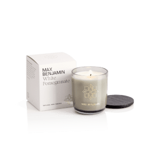 White Pomegranate Luxury Candle