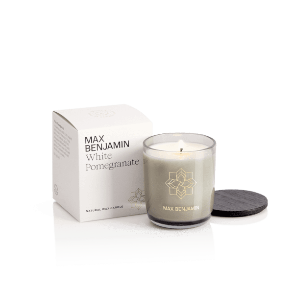 White Pomegranate Luxury Candle