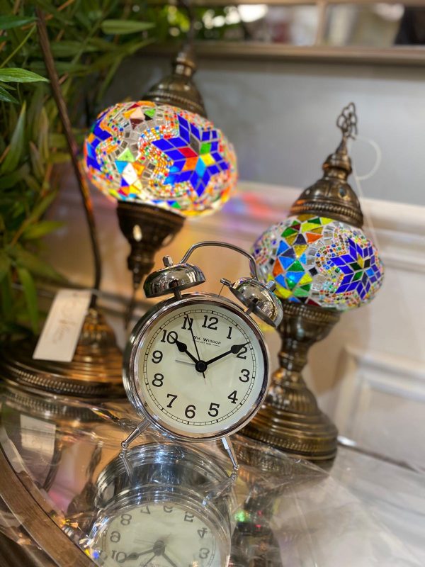 Double Bell Alarm Clock Chrome