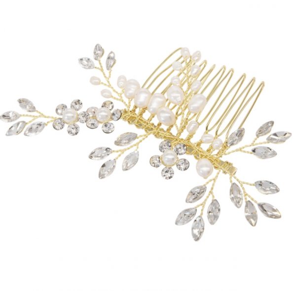 Gold Simply Chic Hair Comb - Image 2