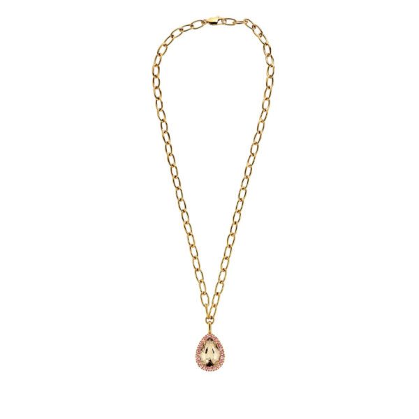 METTA Necklace with Golden Crystals Gold - Image 2