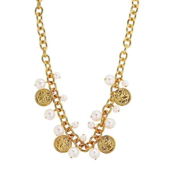 PENELOPE Necklace with White Pearl Gold