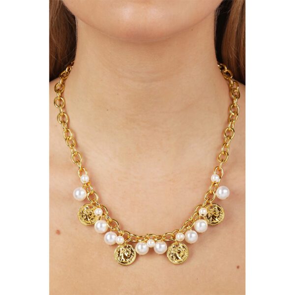 PENELOPE Necklace with White Pearl Gold - Image 2