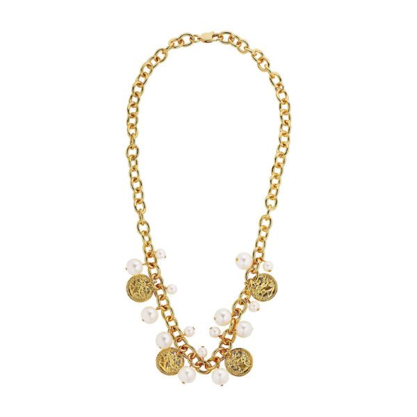 PENELOPE Necklace with White Pearl Gold - Image 3