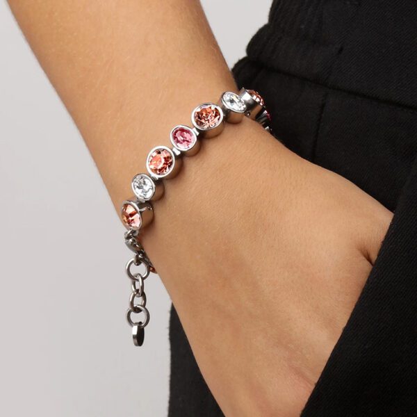 ELAINE Bracelet With Light Rose Silver