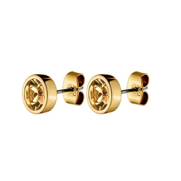 NOBLES Earring with Golden Crystal Gold