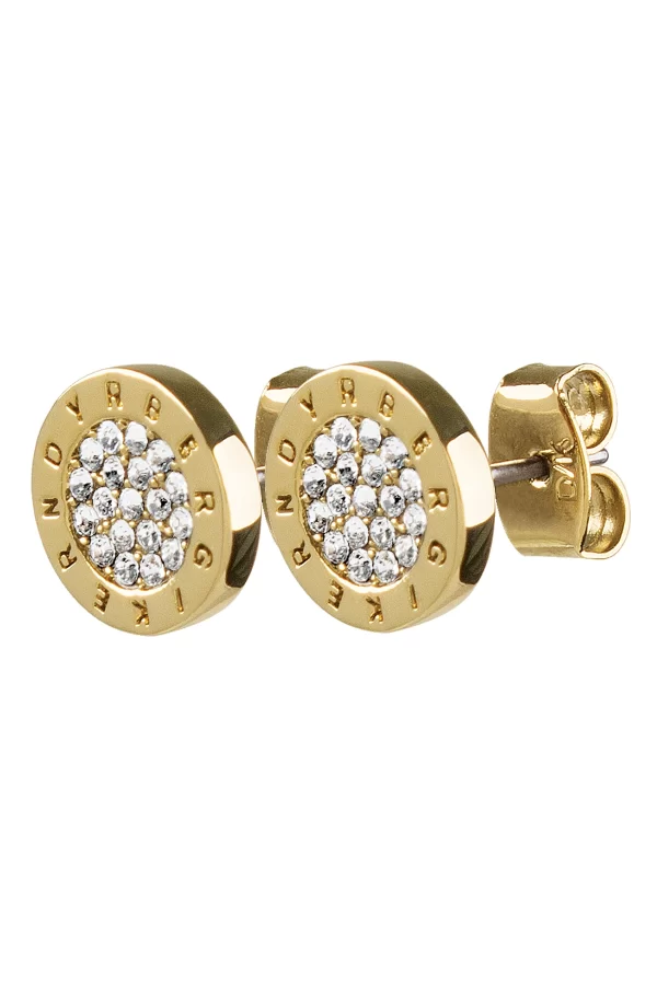 ALECIA Earring White Crystals Gold