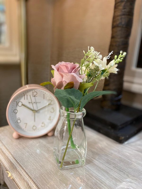Mini Rose and Daisy Arrangement Pink/Cream