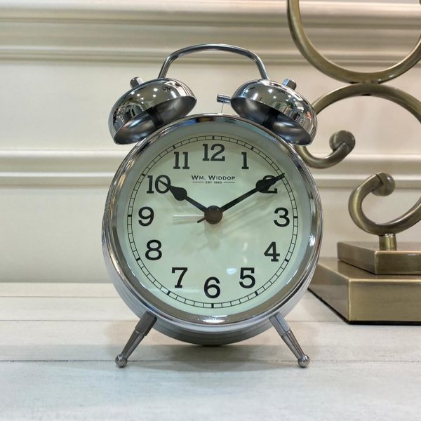 Double Bell Alarm Clock Chrome - Image 2