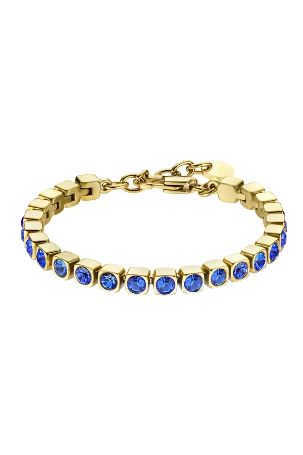 CORY Bracelet With Sapphire Crystals Gold
