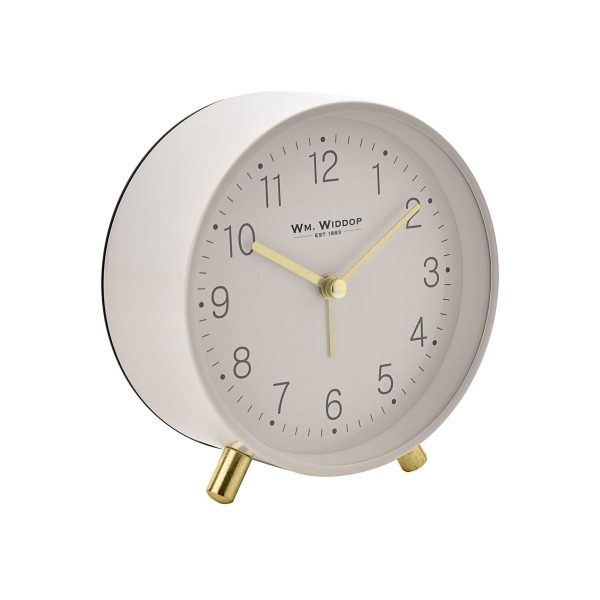 Alarm Clock Metal Feet With Light & Snooze White - Image 3