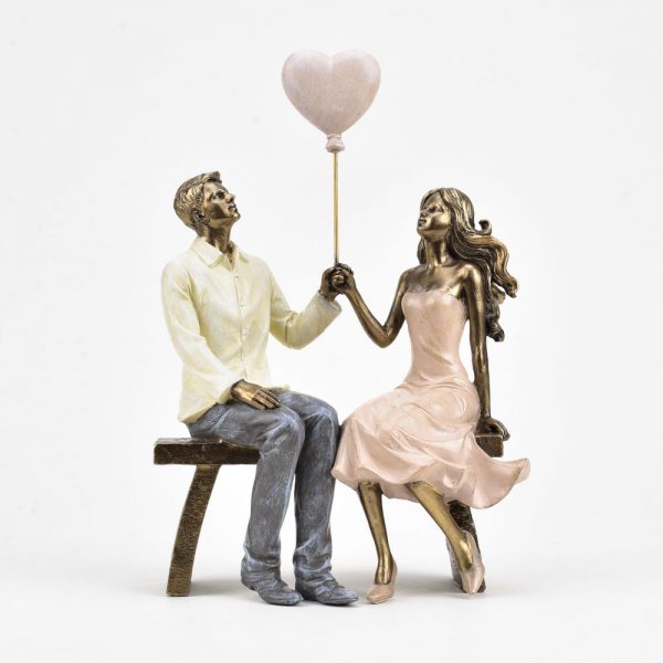 Couple In Love with Balloon Figurine - Image 2