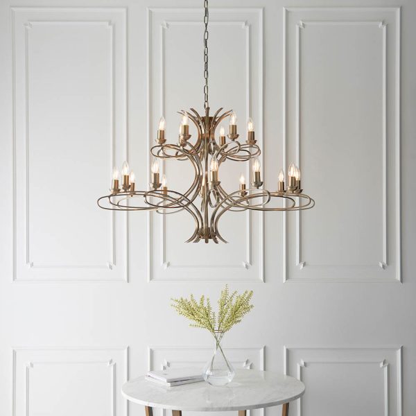 Brushed Brass 18lt Pendant - Image 2