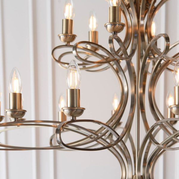 Brushed Brass 18lt Pendant - Image 4