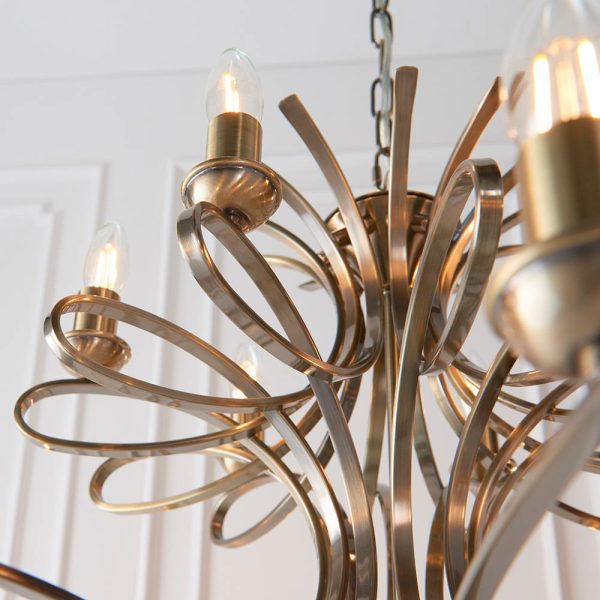 Brushed Brass 18lt Pendant - Image 6