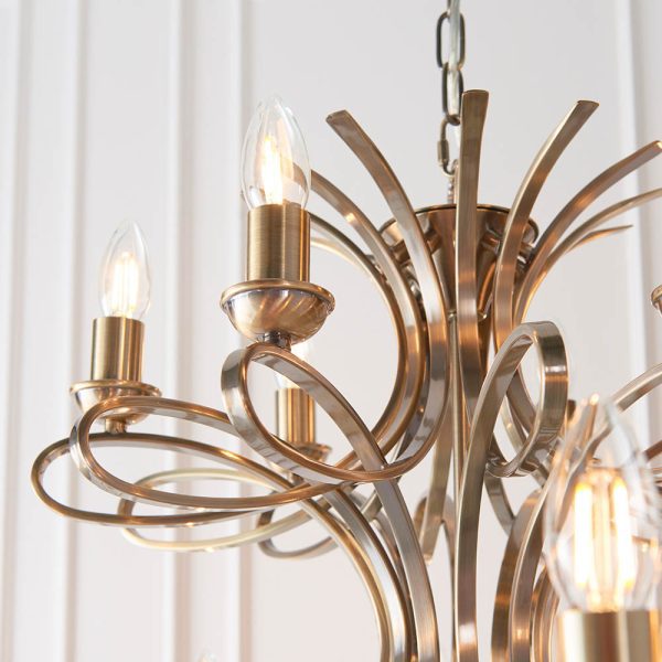 Brushed Brass 18lt Pendant - Image 7