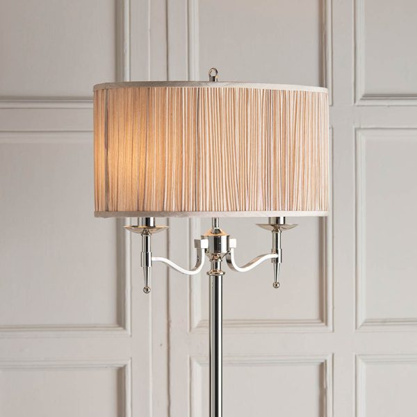 Nickel Floor & Beige Shade - Image 2