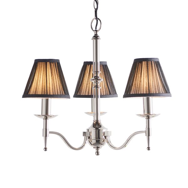 Nickel 3lt Pendant & Black Shades