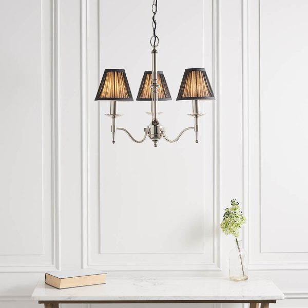 Nickel 3lt Pendant & Black Shades - Image 2