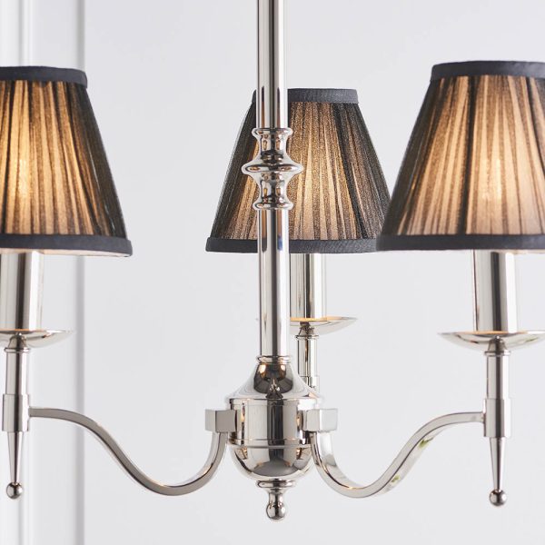 Nickel 3lt Pendant & Black Shades - Image 5