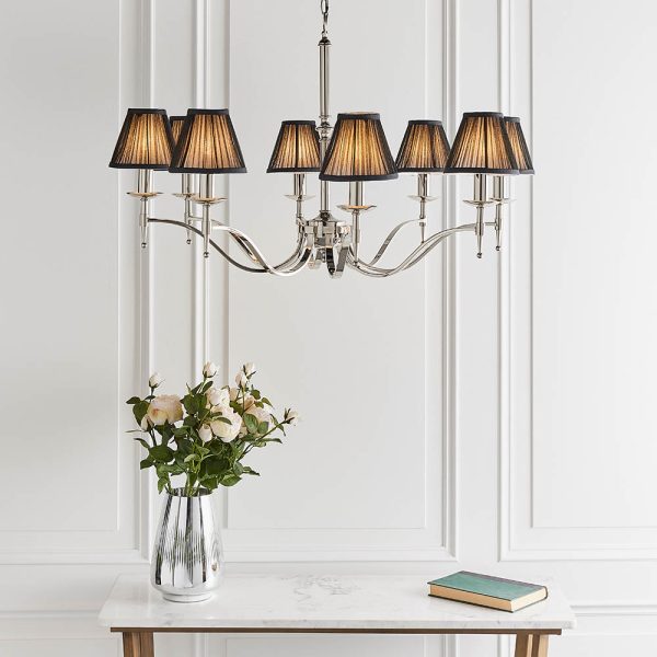 Nickel 8lt Pendant & Black Shades - Image 2
