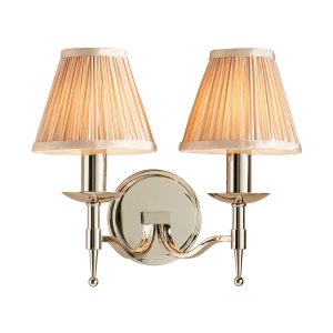 Nickel Twin Wall & Beige Shades