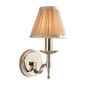 Nickel Single Wall & Beige Shade