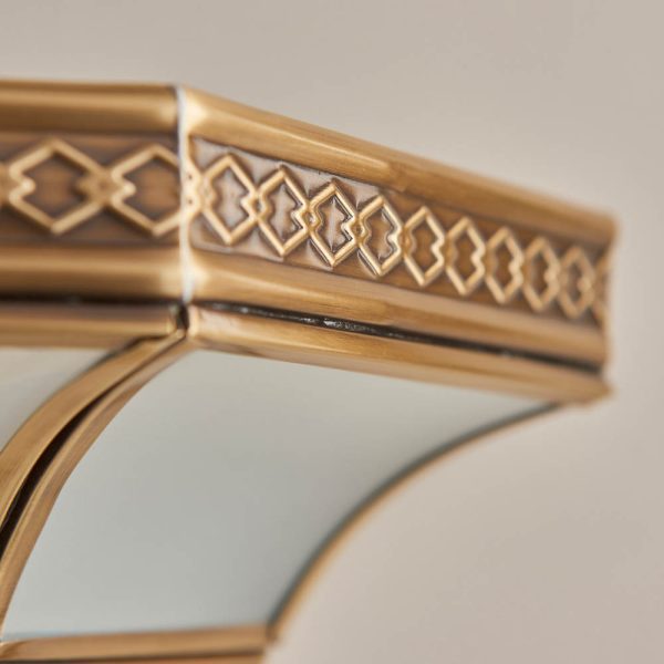 Antique Brass Wall Light - Image 5