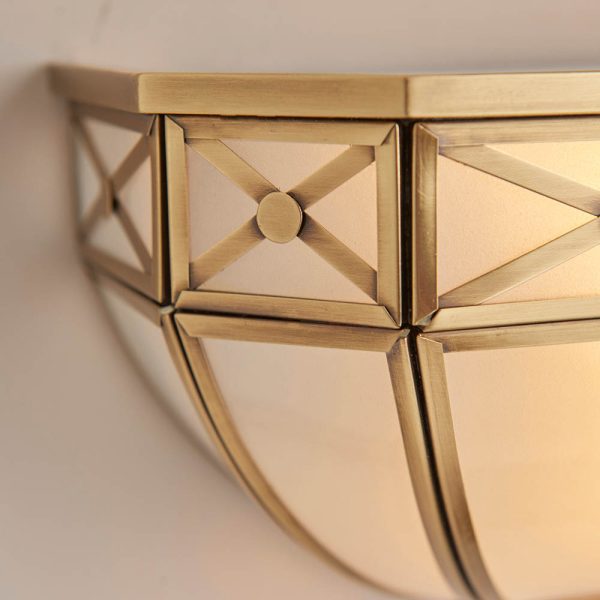 Antique Brass Wall Light - Image 5