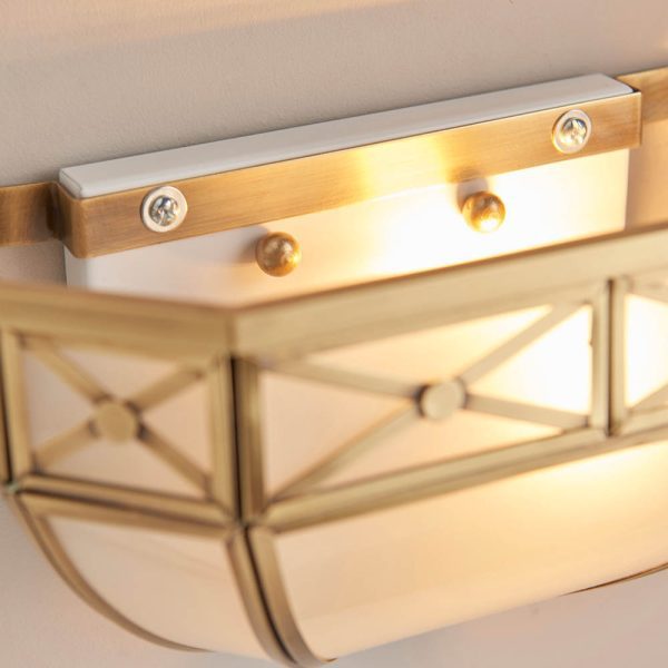 Antique Brass Wall Light - Image 6
