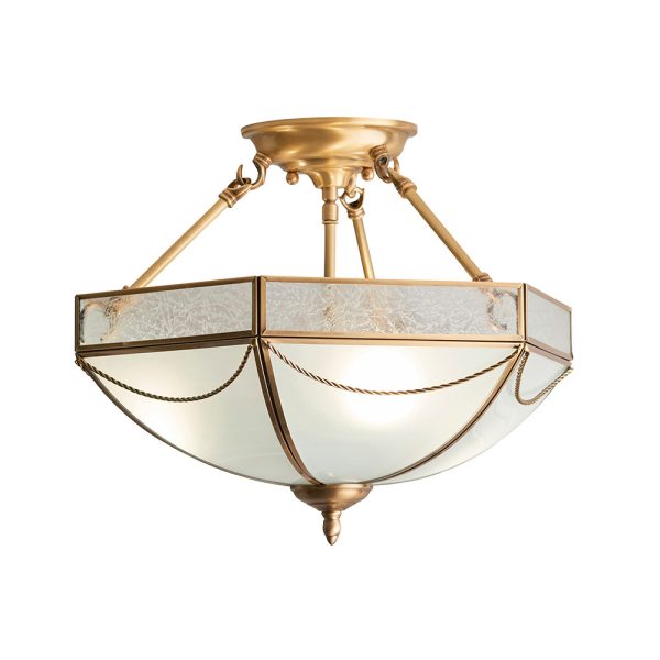 Brass 3lt Semi Flush