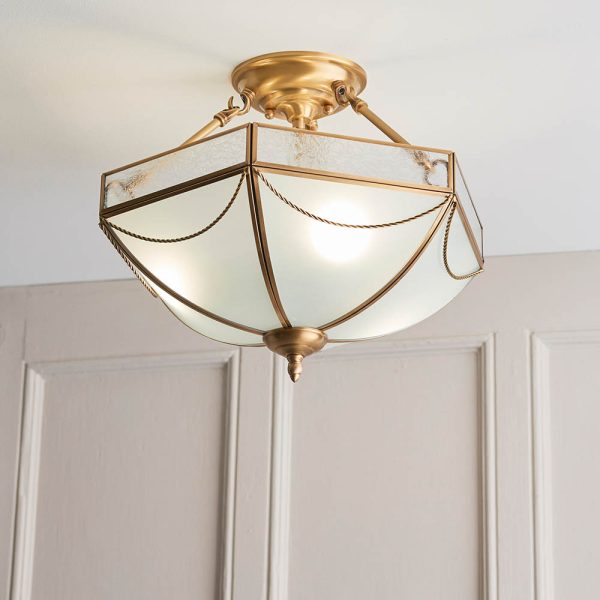 Brass 3lt Semi Flush - Image 2