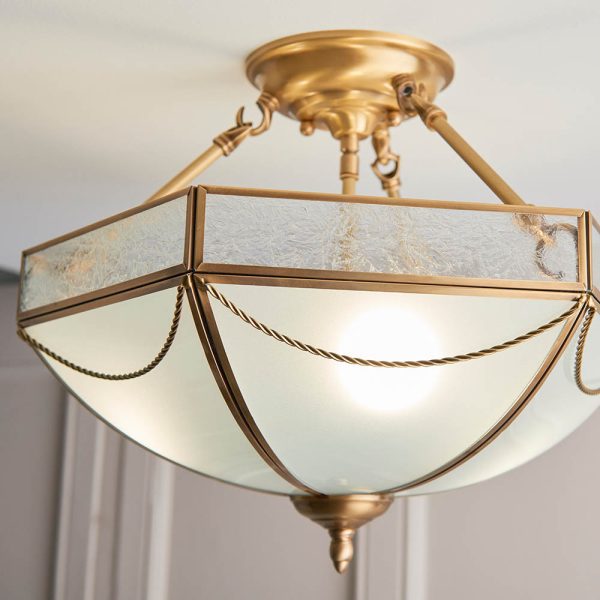 Brass 3lt Semi Flush - Image 3