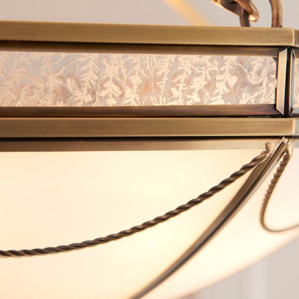 Brass 3lt Semi Flush - Image 6
