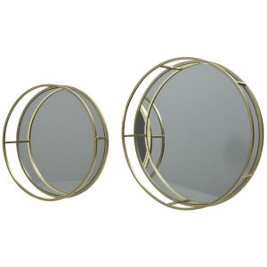 Glass Round Mirror Tray