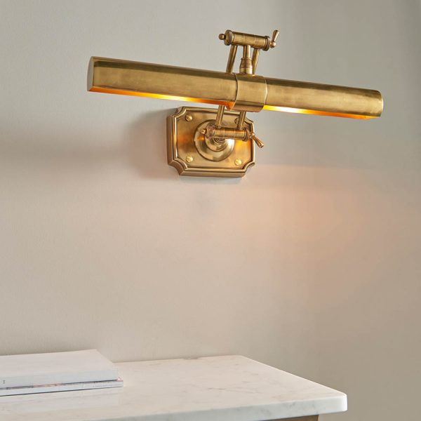 Brass 20" Wall Mounted Picture Light - Image 2