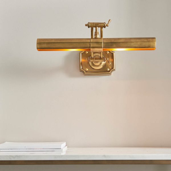 Brass 20" Wall Mounted Picture Light - Image 3