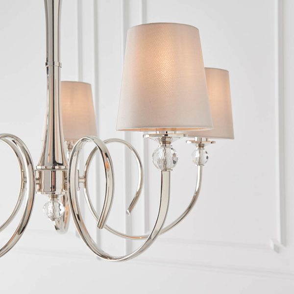 Nickel 5lt Pendant & Marble Shades - Image 4