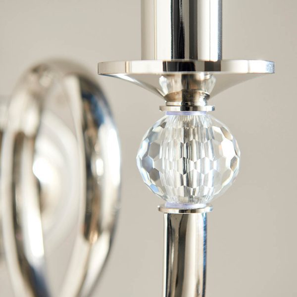 Nickel Single Wall & Vintage White Shade - Image 4