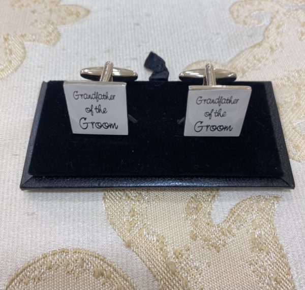 Grandfather of the Groom (in White) Cufflinks