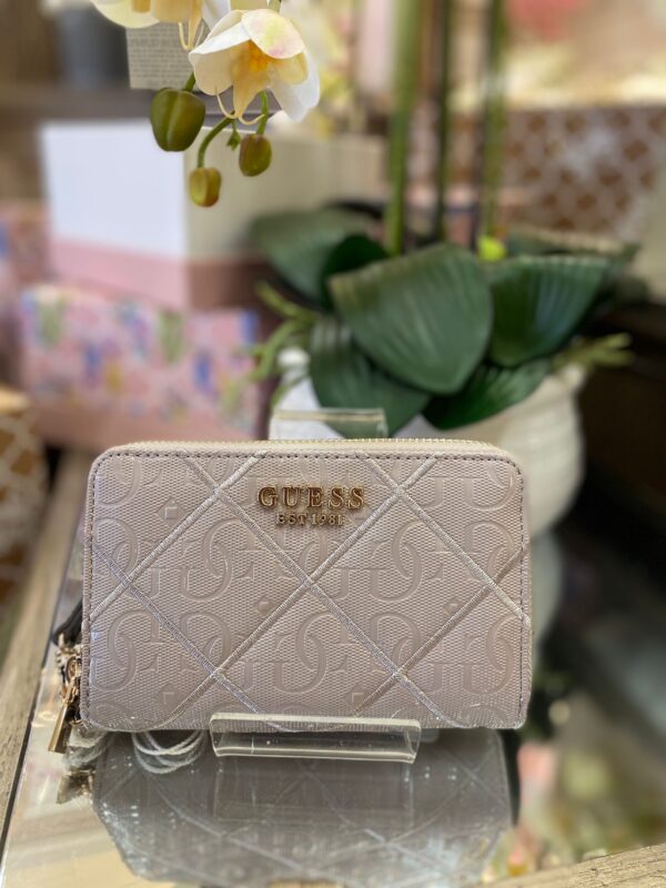 GUESS Caddie SLG Medium Zip Around Taupe