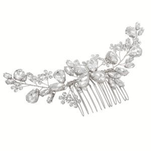 Exquisite Crystal Comb Silver